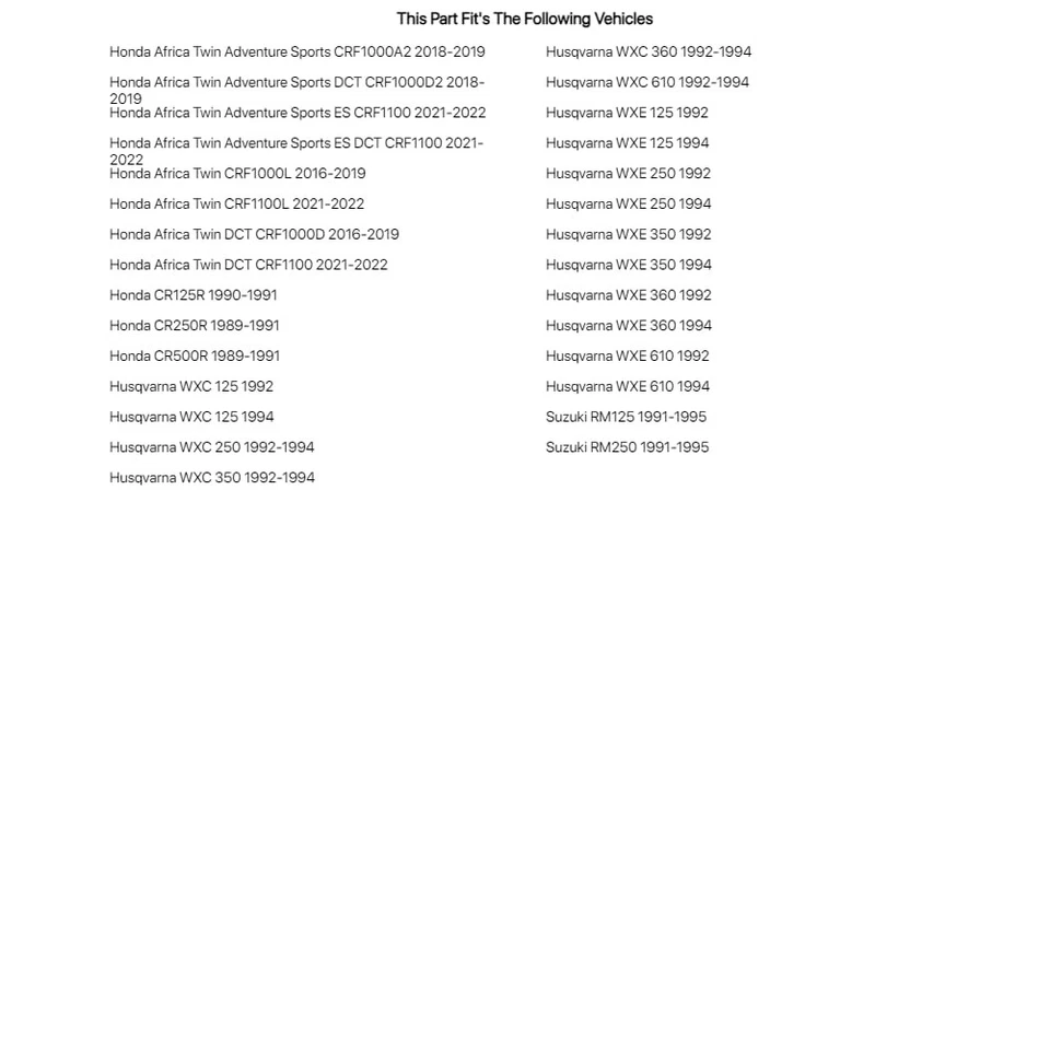 Race Tech Fork Seals For Husqvarna WXE 250 1992,1994 - Image 2 of 4