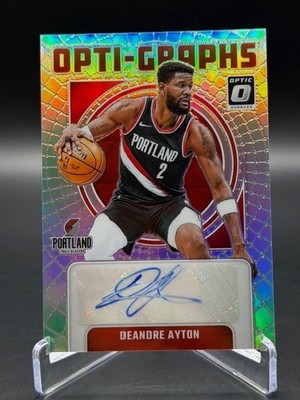 Deandre Ayton (AUTO) 2024-25 Panini Donruss Optic Opti-Graphs Silver Auto /49