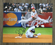 ERICK AYBAR Signed Photo Los Angeles Angels 8x10 Autographed Fielding Photo