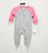 Nike Baby Romper Pink & Gray 6M