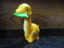 Fisher Price Little People Zoo safari family brontosaurus yellow dinosaur