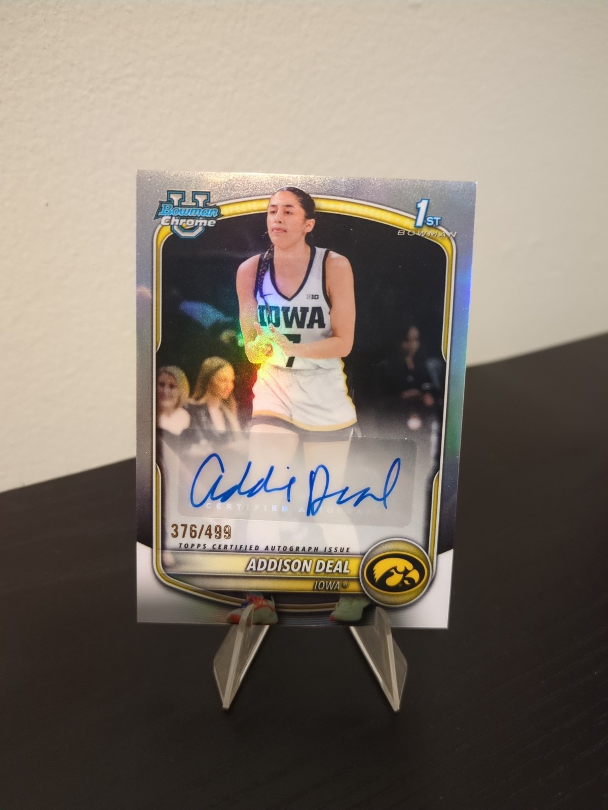 Topps 2025-26 Bowman Chrome Prospect Auto RC Addison Deal Refractor /499