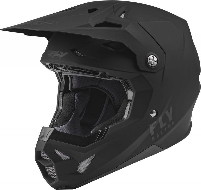 Casque enfant FLY RACING Formula CP Solid cross noir mat pour moto