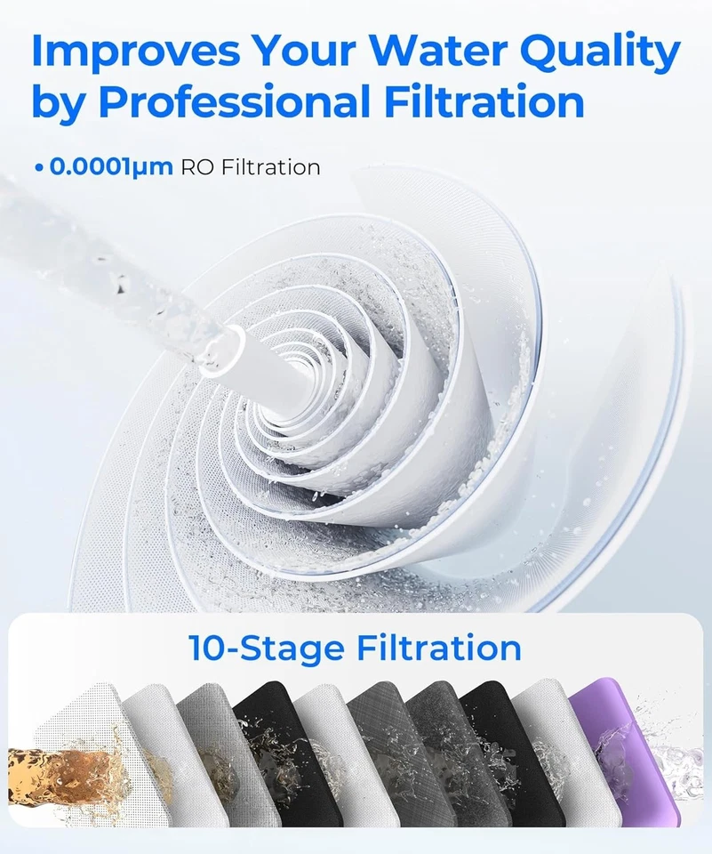 Waterdrop G3P800 Reverse Osmosis System, NSF/ANSI 42 & 53 & 58 & 372 Certified - Image 3 of 4