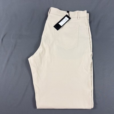 Greyson Golf Pants Wainscott Trousers 38 x 32 Oat Beige Polyester NWT MSRP $198