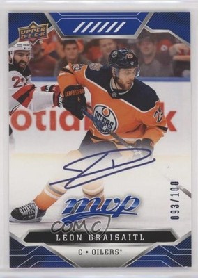 2019 Upper Deck MVP Puzzle Back Blue Script Achievements /100 Leon Draisaitl x6g