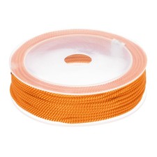 Trim Cord Rope 2mm Nylon Twisted Braid Trim Rope 0.08" 14 Yards Bright Orange