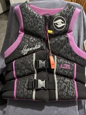 Hyperlite Women  s Life Jacket Vest USCG Approved Wakeboard Purple Black Large