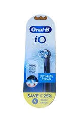 Oral-B Power Oral Care Refills Brush Clean Black 4 Brush Heads ULTIMATE CLEAN