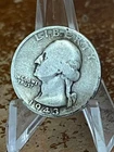 1943 S WASHINGTON SILVER QUARTER 25 CENTS COIN # NR119