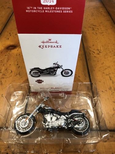 Ornement souvenir Hallmark 2014 2013 CVO Breakout Harley Davidson #16 Neuf dans sa boîte ! - Photo 2 sur 8