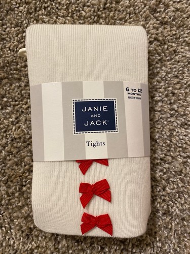 Jack Ivory Red Bow Tights Holiday 