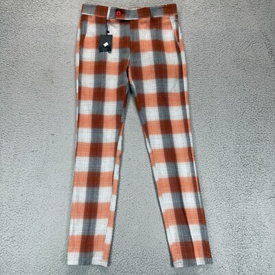 DJ Plus Exclusive Mens Plaid Golf Dress Pants Size 30x30