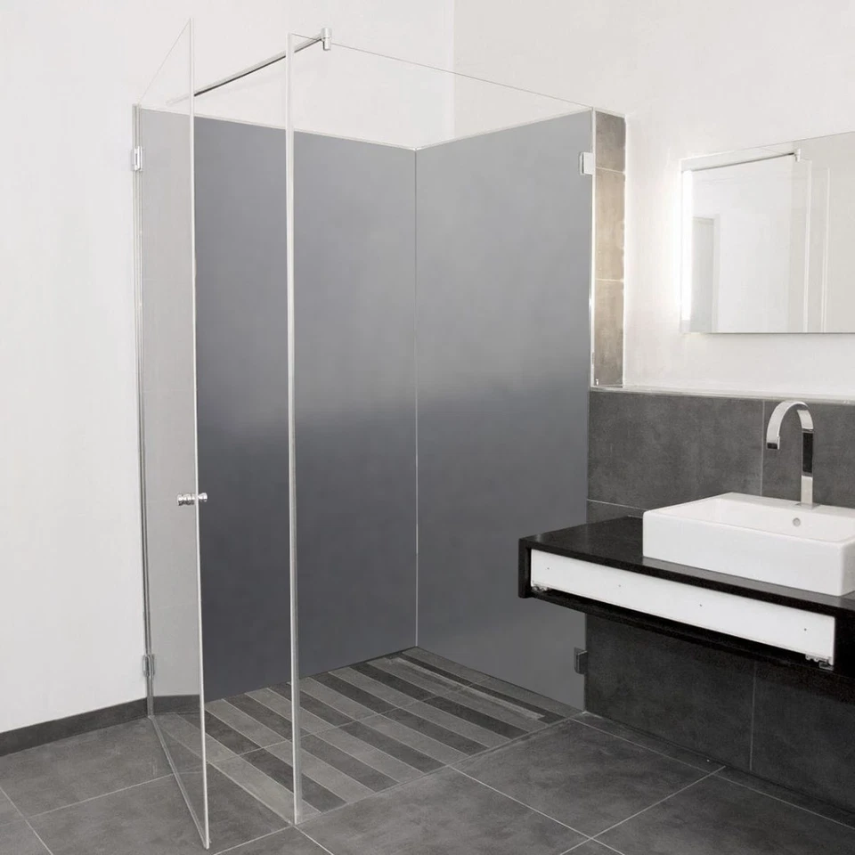 Eckdusche Duschrückwand Kunststoffplatten Wandverkleidung Fliesenspiegel Set - Bild 4 von 4