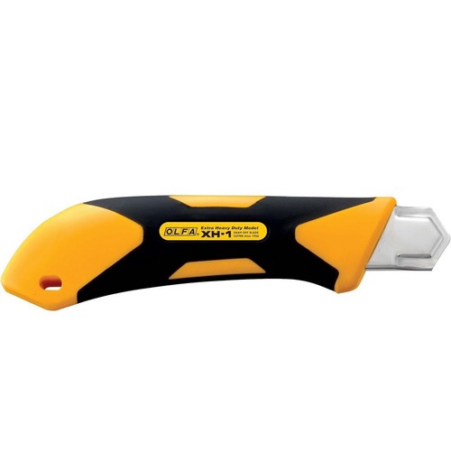 Cutter OLFA XH-1 25mm cartongesso gomma cuoio compensato isolanti made in Japan - Foto 6 di 8