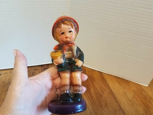 Vintage Goebel Hummel Style Boy Candle Made in Japan 7" - Picture 2 of 6