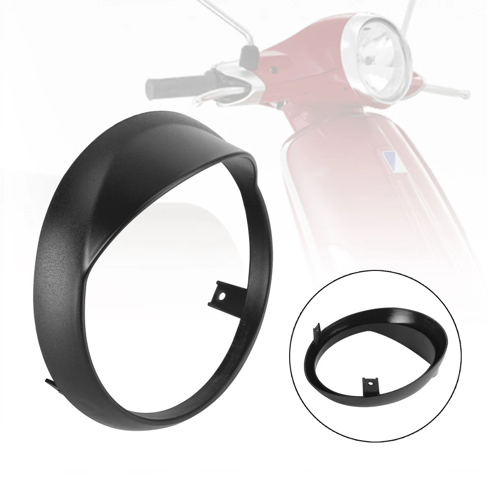 Front Headlight Guard Cover Grille Black Fit For Vespa Primavera 125 150 14-21 - Image 2 of 4