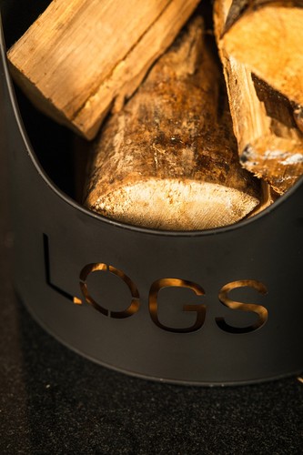 Log Bucket Fireside Accessories Kindling Wood Storage Scuttle Home Decor Tidy - Picture 17 of 24