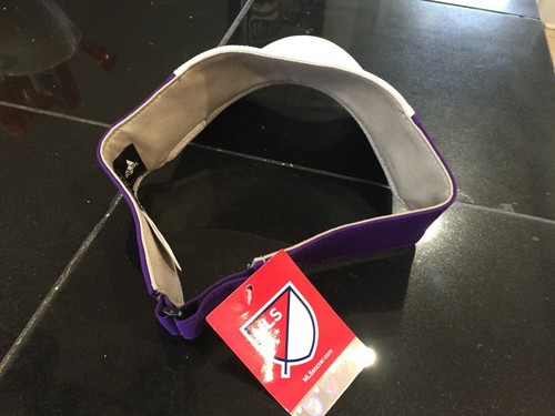 MENS/WOMENS Orlando City Visor Men’s Soccer Club Team Adidas MLS WHITE/Purple - Picture 3 of 3