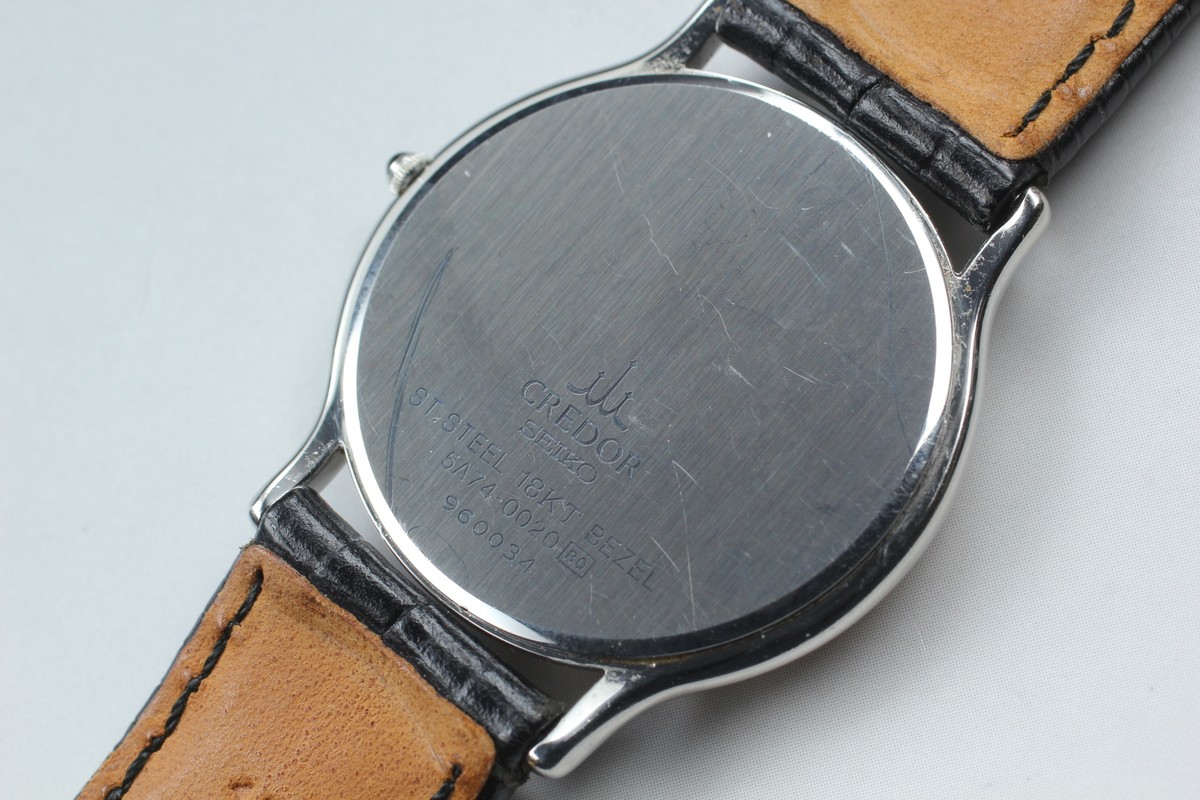 Seiko Credor 5A74-0020 Quartz Silver Dial 31mm Men's Dress Watch