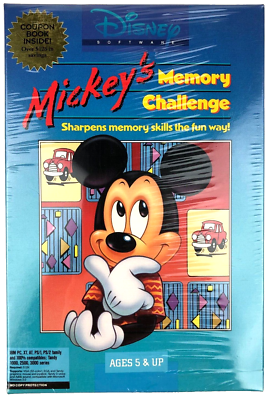 Disney's Mickey's Memory Challenge PC 3.5 & 5.25 Disks 1990