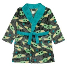 Baby Yoda Robe Size 3T Boys Bathrobe Pajamas Star Wars Mandalorian Toddler Girls