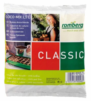Romberg Kokos-Anzuchterde 2,5 Liter | Pikiererde Aussaaterde