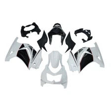 Bodywork For Kawasaki EX250R Ninja 250 2008 - 2012 09 11 Fairing Kit Black White