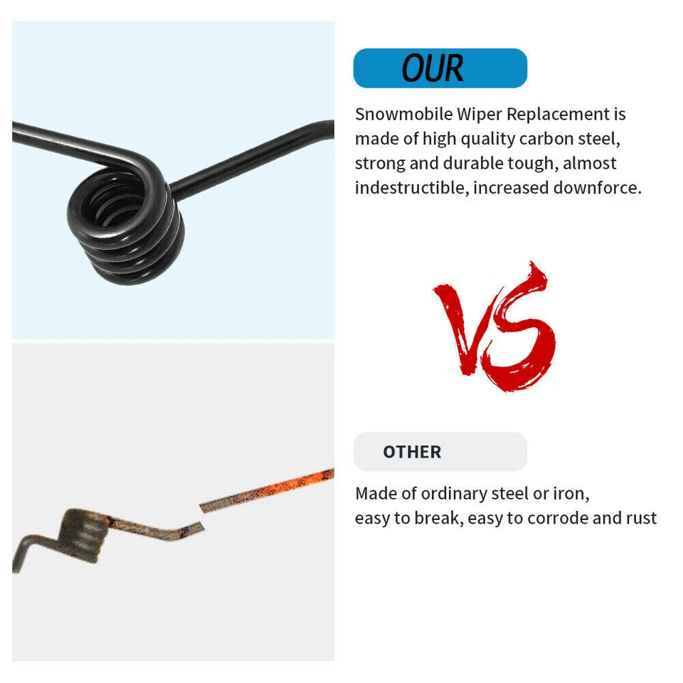 For Polaris Arctic Cat Ski Doo Yamaha General Snowmobile Ice Snow Scratchers Kit — 第 4/4 张图片