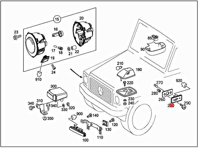 Genuine MERCEDES Turn signal lamp 001822752064 | eBay 