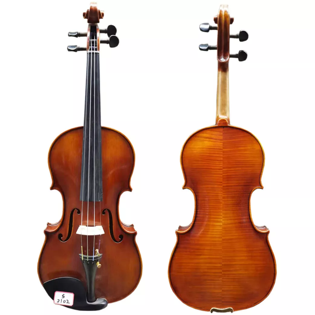 Amazon.com: Natural flame handmade violin 4/4 Stradivarius