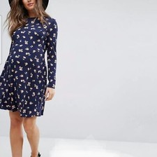ASOS NWT Maternity Mini Skater Dress in Ditsy Floral size 16/US