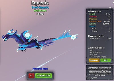Equenix Species | Creatures of Sonaria | Roblox