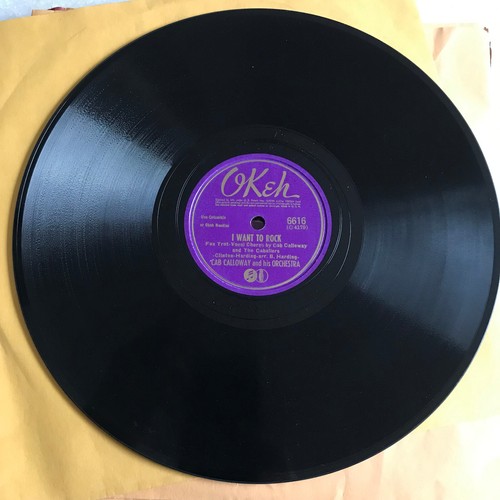 78 rpm Record 1942 Jazz OKEH Cab Calloway TAIN'T NO GOOD Want To Rock JUKEBOX - Picture 4 of 5