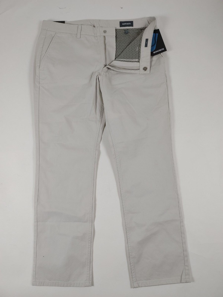Bonobos Men's Tailored/Straight/Slim Fit Washed Chinos Pants Size