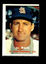 1957 TOPPS #98 AL DARK CARDS NRMINT(OC) E07644