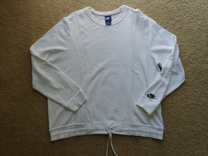 VTG 90s Nike White Classic Crewneck Retro Vintage Size XL Sweater | eBay