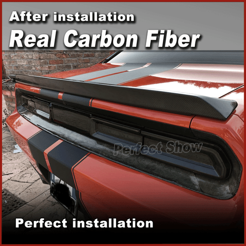 Carbon Heckspoiler Kofferraum Flügel Spoiler Passt für Dodge Challenger 2008-14 - Picture 4 of 12