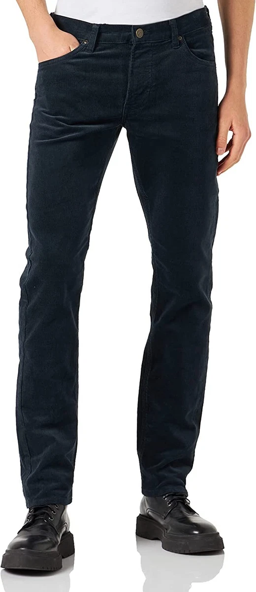 Lee Daren Corduroy Union All Black 34 Waist 32 Length 34 32 RRP 85