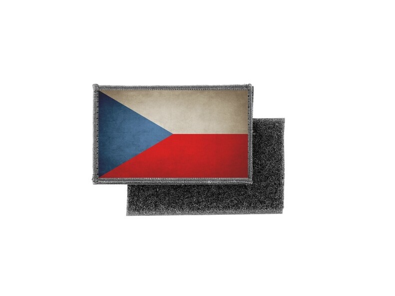 Akachafactory Toppa Termoadesiva Bandiera Repubblica Ceca: Vintage Applique Ricamata 5x8 Cm, 2 Pezzi - 3