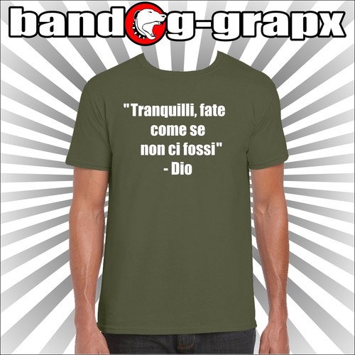 MAGLIETTA IRONICA - FRASE DIVERTENTE - DIO - BLASFEMA - SIMPATICA -  DIVERTENTE | eBay