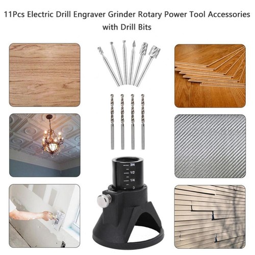 Taglierina per fresatura Utensile per bave rotative Dremel Drill per router HSS - Foto 8 di 14