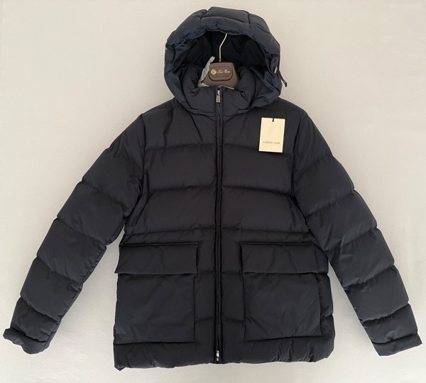 Corneliani Circle Navy Down Puffer Jacket Size 52