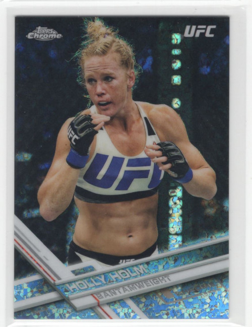 2017 Topps Chrome UFC Diamond Refractors #95 Holly Holm - NM-MT