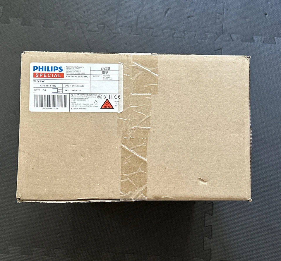 (250) Genuine Philips TUV 8W T5 299305 G8T5 UVC Lamp Bulb Lamp UV-C 8 watt - Image 2 of 3