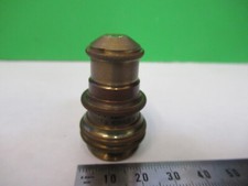 ANTIQUE BAUSCH LOMB BRASS OBJECTIVE 4mm MICROSCOPE PART AS PICTURED S1-B-19
