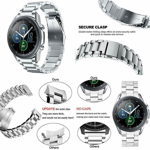 For Samsung Galaxy Watch 3 Band 45mm Repalcement Stainless Steel Bracelet Silver Ebay For Samsung Galaxy Watch 3 Band 45mm Repalcement Stainless Steel Bracelet Silver Ebay