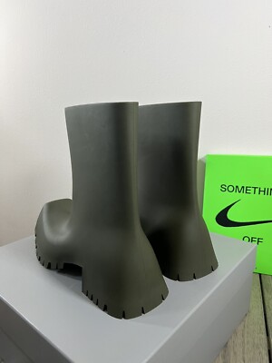 バレンシアガ TROOPER RUBBER BOOT メンズ 26.5（BALENCIAGA 