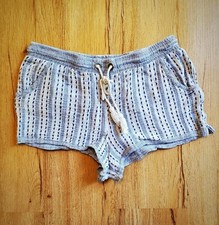 Anthropologie Lilka Cotton Striped Pull-on Beach/Lounge Shorts Size Medium