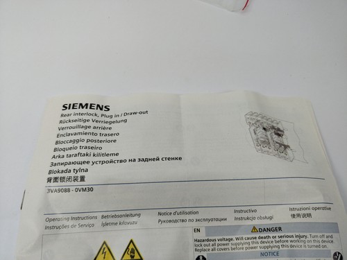 SIEMENS 3VA9088-0VM30 rear interlock plug-in and draw-out - Afbeelding 3 van 4